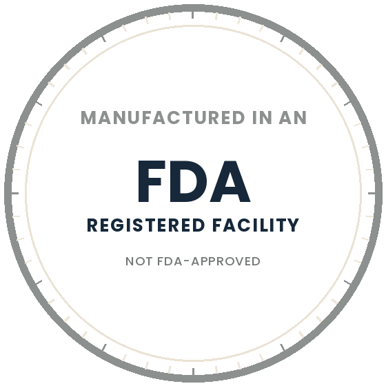 Produced in an FDA-registered facility